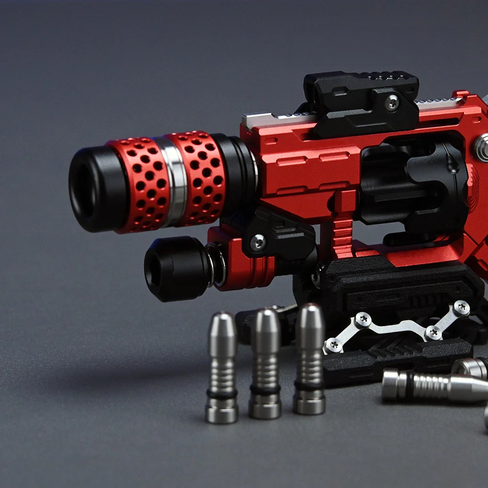 Mechanical Revolver EDC Fidget Toy | CNC Alloy Collector‑Grade Metal Stress Relief Spinner