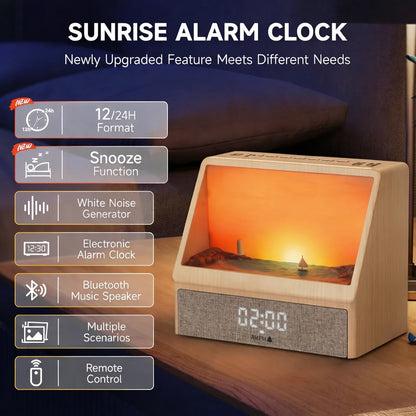 Consta™-Sunrise Wake‑Up Light | Gentle Natural Dawn Alarm